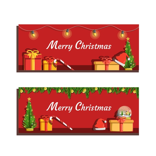 Banner Vector Illustration Merry Christmas