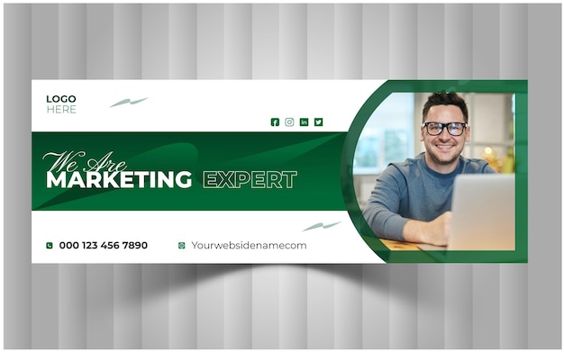 A banner for a website called daily marketing expert