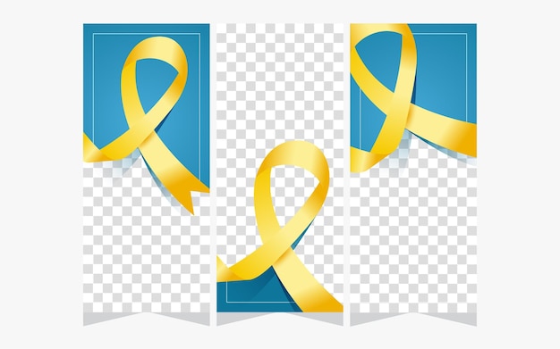 Banner world cancer day illustration