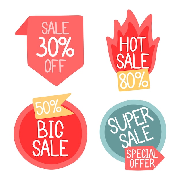 Banners for the sale of discount offers Stickers with the best prices