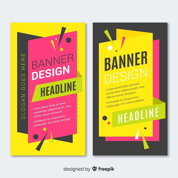 Vector banners