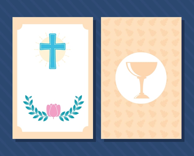 Baptism cards templates