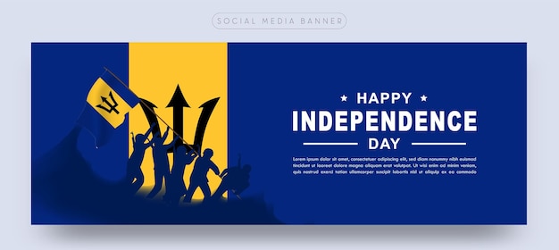 Barbados celebration independence day social media banner poster