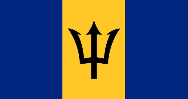 Barbados flag in vector