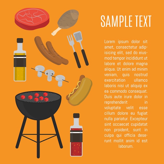 Barbecue grill card