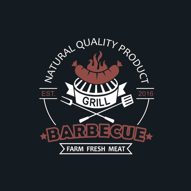 barbecue grill emblem