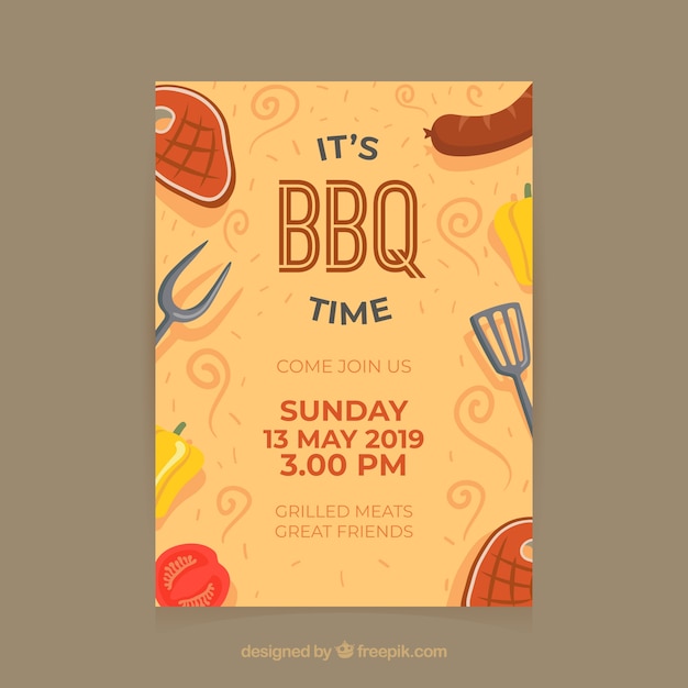 Barbecue party flyer