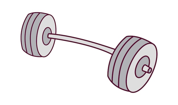 Barbell gym icon Healthy Lifestyle Vector illustration