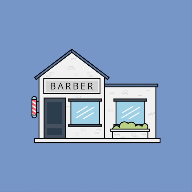 Barber Illustration Flat