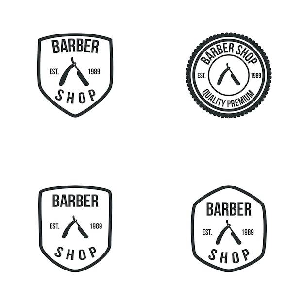 Barber shop vintage logo