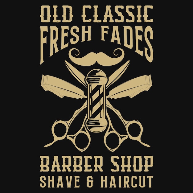 Barber tshirt design