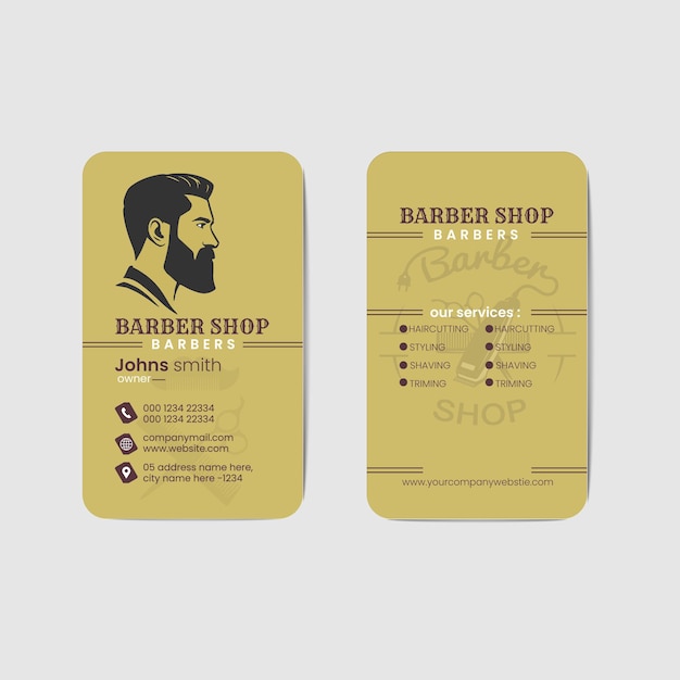 Barbershop Business Card Template