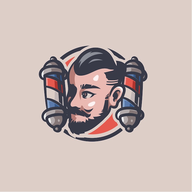 Barbershop clip art illustration