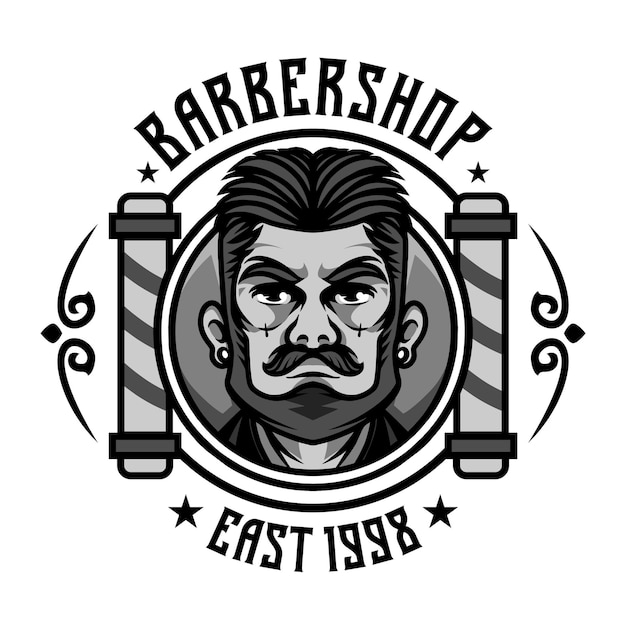 Barbershop vintage logo