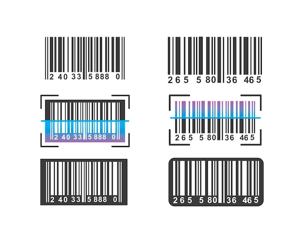 Barcode vector icon illustration design