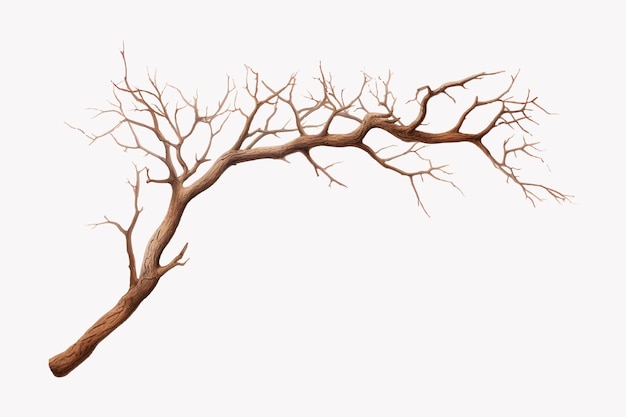 Vector bare tree branch illustration art