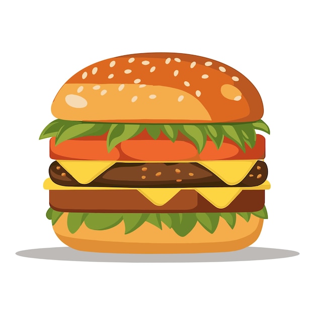 Barger Vector Illustration on White Background