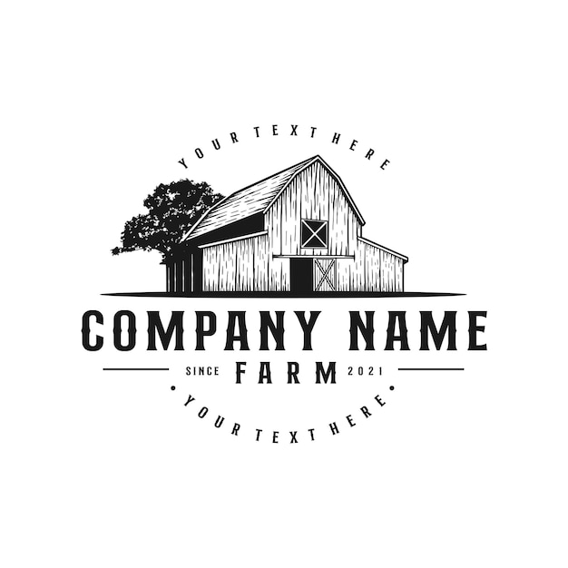 Barn logo template