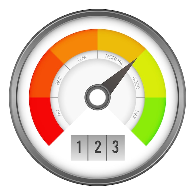 Barometer icon Benchmark indicator Car panel meter