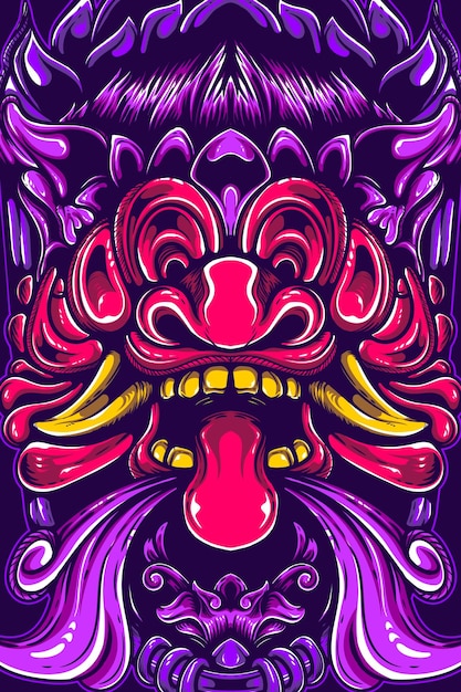 Barong artwork illustration