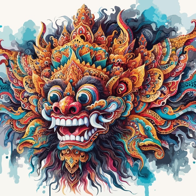 Vector barong watercolor