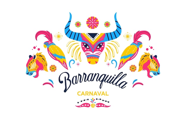 Barranquilla carnaval concept