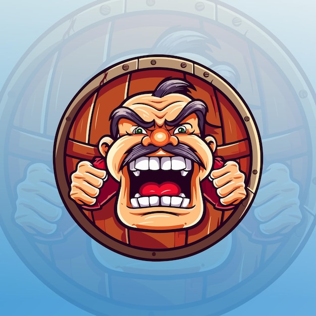 Barrel Boss mascot logo