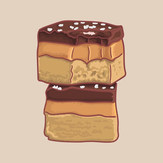 Vector bars with caramel. vector graphics