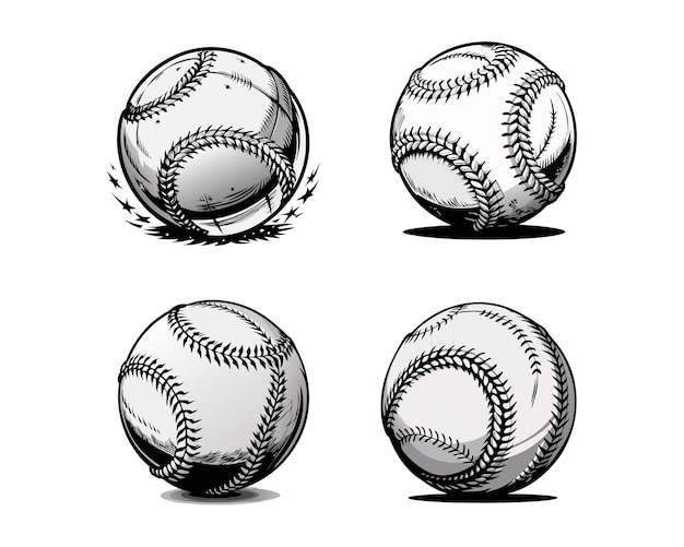 baseball black and white ai generated