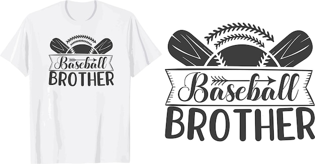 Baseball Brother Printable svg t shirt design