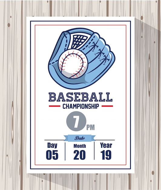 Baseball championship card