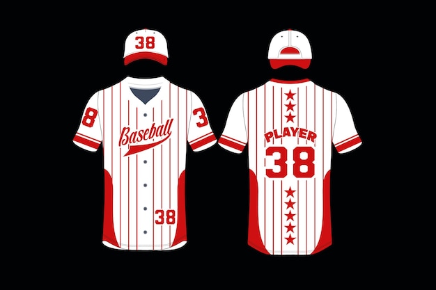 Vector baseball custom jersey design sublimation