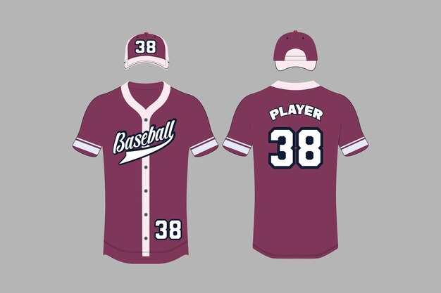 Vector baseball custom jersey sublimation