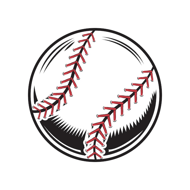 Baseball design on white background. baseball Line art logos or icons. vector illustration.