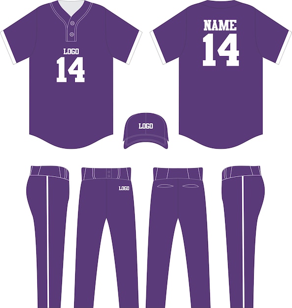 Baseball jersey uniform template mock up Design