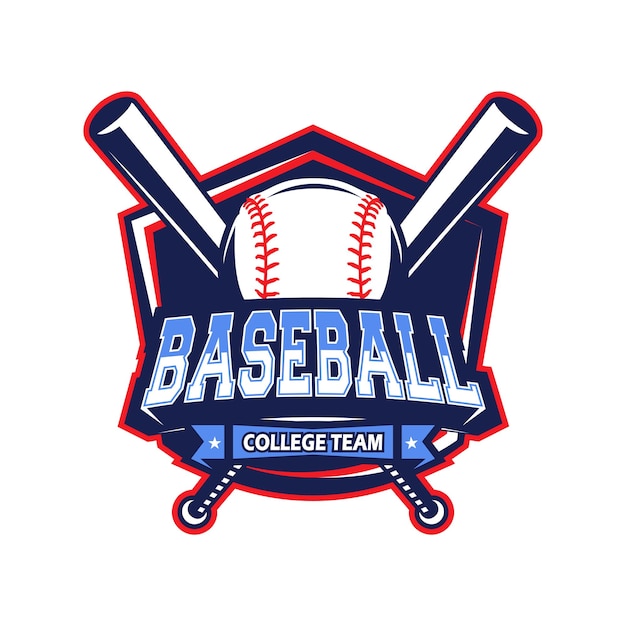 Vector baseball logo design sports baseball logo design vector