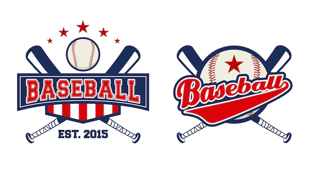 Baseball logo set