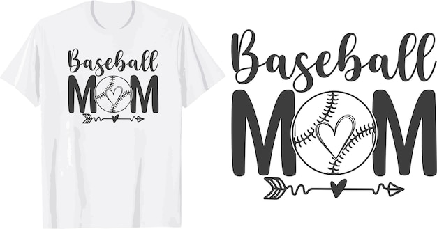 Baseball mom svg t shirt design