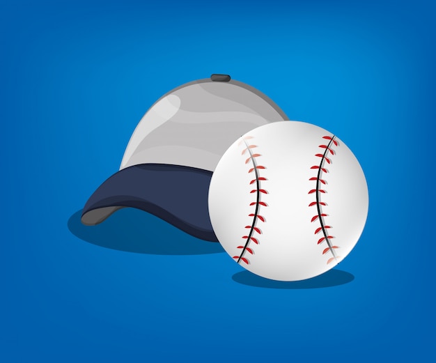 Vector baseball related icons image