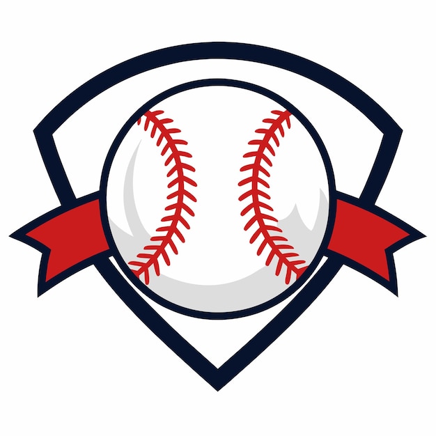 Vector baseball sport logo vector on white background