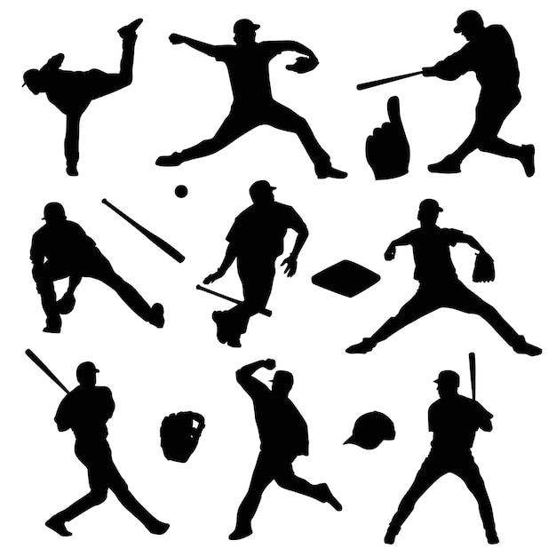 Baseball Sport People clipart symbol silhouette