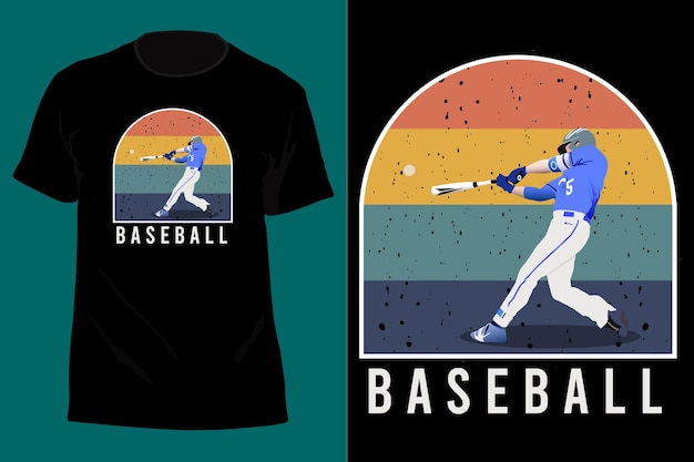 Baseball T Shirt Design Retro Vintage