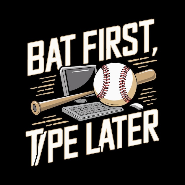 Vector baseball t shirt design