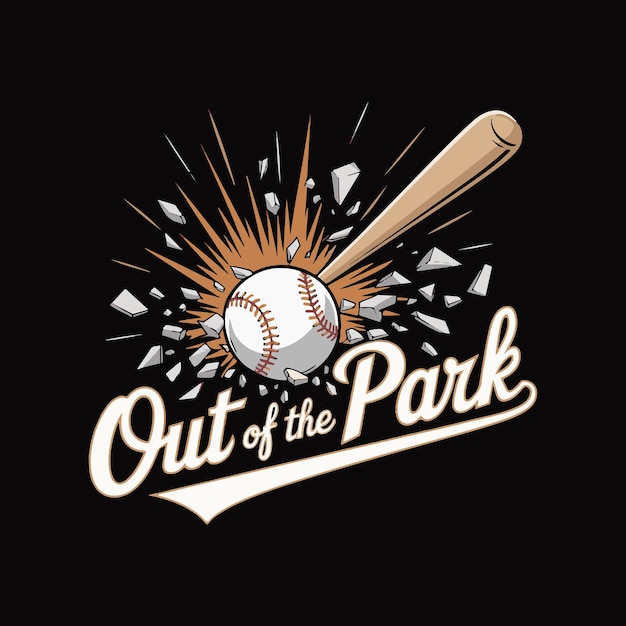 Vector baseball t shirt design