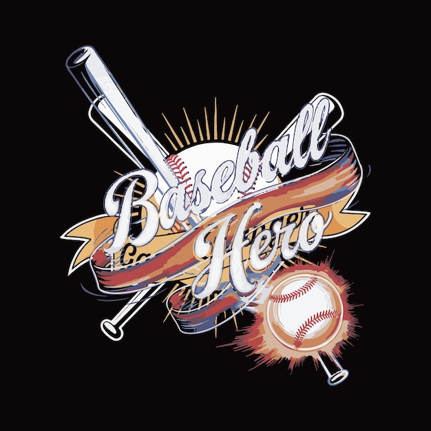 Vector baseball t shirt design