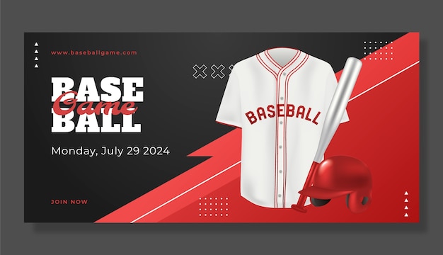 Vector baseball template design