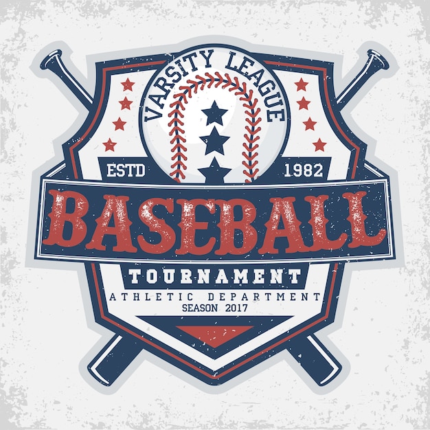 baseball typography emblem