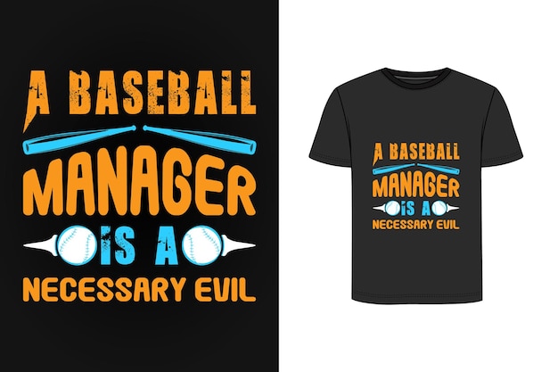 Baseball typography vintage t shirt design Premium Vector