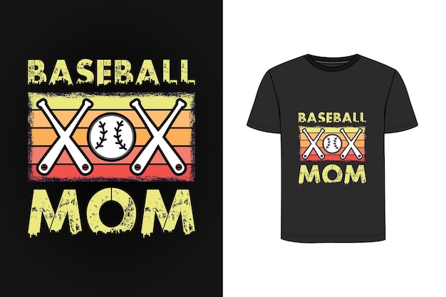 Baseball typography vintage t shirt design Premium Vector