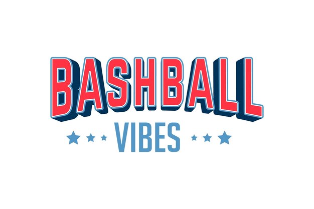 Vector baseball vibes retro baseball quote typography design